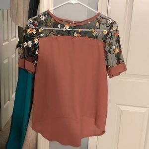 Floral Embroidered Top